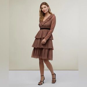 Rachel Parcell Ruffle Tiered Midi Dress